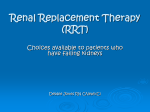 Renal Replacement Therapy (RRT)