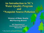 An Introduction to Nonpoint Source Pollution in North Carolina