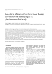 Long-term efficacy of low level laser therapy in women with