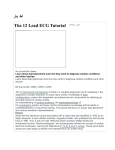 The 12 Lead ECG Tutorial