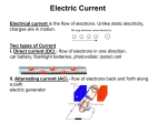 Electric Current and Electric Circuits