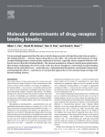 Molecular determinants of drug–receptor binding kinetics