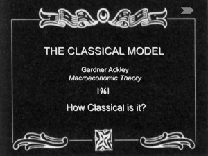 The Classical Model