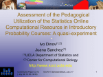 Assessment of the Pedagogical Utilization of the Statistics Online