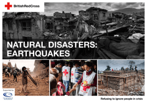 natural disasters: earthquakes