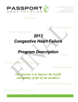 2013 Congestive Heart Failure Program Description