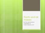 Fronts and air masses