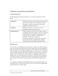 Conductors, semiconductors and insulators