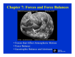 Chapter 7: Forces and Force Balances