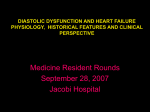 diastolic dysfunction and heart failure physiology, historical features