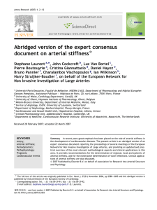 Abridged version of the expert consensus document on arterial
