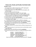 Water Cycle, Clouds, and Weather Test Study Guide