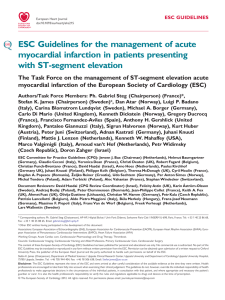 Acute myocardial infarction in patients with ST segment elevation