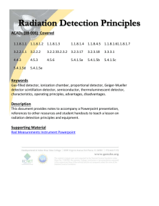 Rad Measurements Instrument Instructor Notes