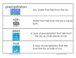 precipitation rain sleet hail