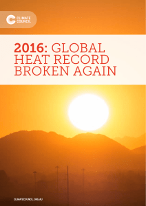2016: global heat record broken again