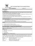 Unit Curriculum Map for Environmental Science