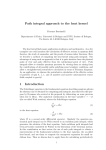 Path integral approach to the heat kernel 1 Introduction