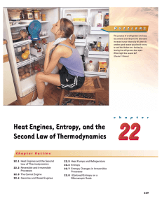 Heat Engines, Entropy, and the Second Law of Thermodynamics P