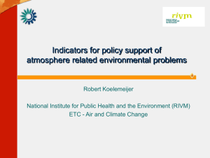 changes in ground-level air pollution over europe