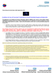 Prescribing Tip No.45 Date: 26th September 2014 Conditions for