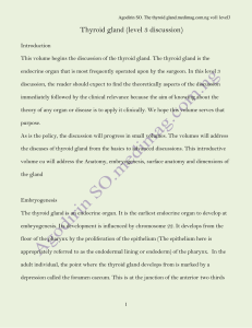 Thyroid gland (level 3 discussion)
