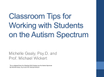 Teaching Tips for Working with Students on the Autism Spectrum