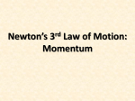 The Third Law of Motion Momentum