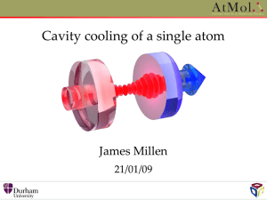 Cavity cooling of a single atom