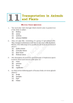 Unit 11(Transportation in Animals and Plants)