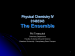 The Canonical Ensemble