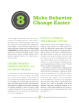 8 Make Behavior Change Easier
