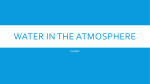 Water in the atmosphere