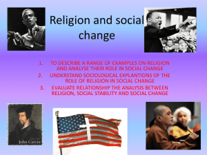 Religion and social change