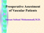 Preoperative Assestment of Vascular Patients Sussan Soltani