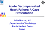 Acute decompensated heart failure: case presentation