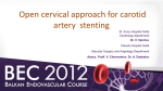 5.Open cervical approach for carotid artery stenting