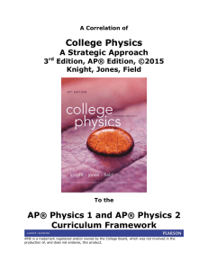 College Physics: A Strategic Approach, 3rd Edition, AP
