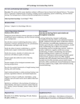 AP Psychology Unit Six Curriculum Map