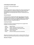 Evaluating Psychotherapies, Summary 54