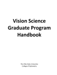 Vision Science Graduate Program Handbook