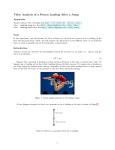 Video Analysis of a Person Landing After a Jump