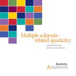 Multiple sclerosis– related spasticity