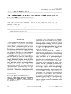 The Pathophysiology of Ischemic Mitral Regurgitation