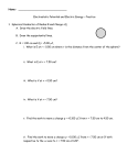 Name: Electrostatic Potential and Electric Energy – Practice 1