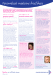 Personalised medicine briefsheet