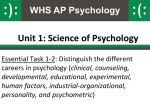 Careers in Psychology ET 1-2