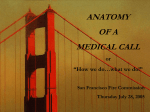 anatomy of a medical call - San Francisco Fire Department