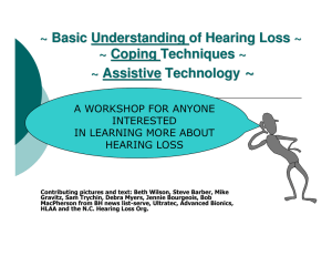 Hearing Loss Workshop