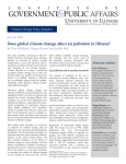 Does global climate change affect air pollution in Illinois?